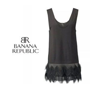 BANANA REPUBLIC Feather Flapper Fringe Tank